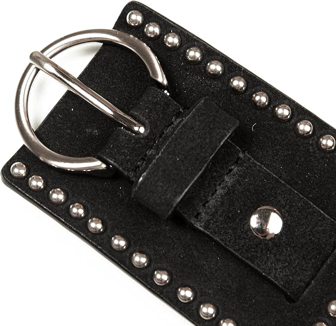 Lucky Brand womens Studded Leather Belt | Stylish | Classic | Modern | Jeans | Pants | Skirt | Dress