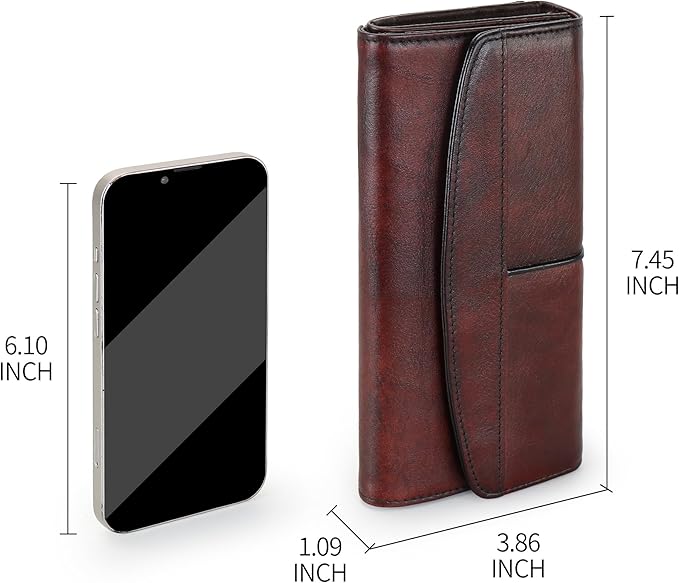 Wallets for Women Large Capacity Leather Clutch Wallet Card Organizer Women's Purse
