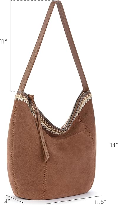 The Sak Sequoia Hobo Bag - Premium Large Leather Women's Handbag for Everyday & Travel - Durable Purse With Zipper Pocket