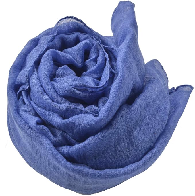woogwin Women's Cotton Scarves Lady Light Soft Fashion Solid Scarf Wrap Shawl