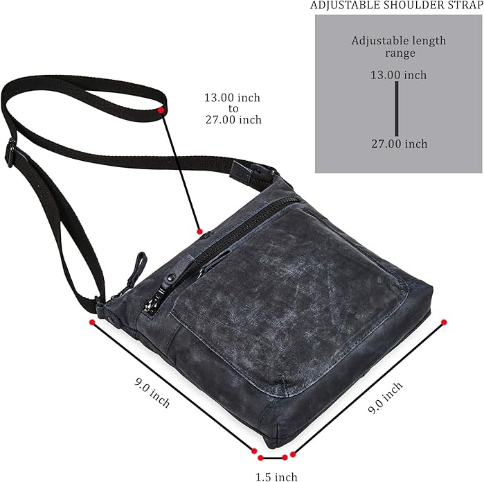 Real Leather Purse for Women Crossbody Bag Travel Shoulder Handbag Small Vintage Pocketbook | Real Leather, Travel, Shoulder, Small, Vintage