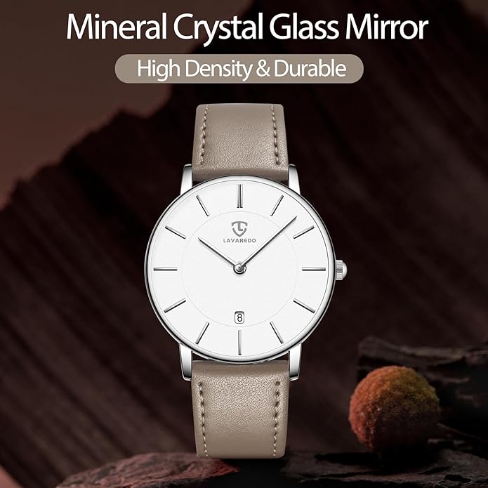 BEN NEVIS Watch, Mens Watch, Minimalist Fashion Simple Wrist Watch Analog Date with Leather Strap