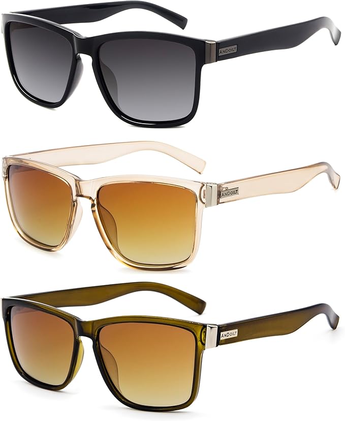 ANDOILT Sport Polarized Square Sunglasses