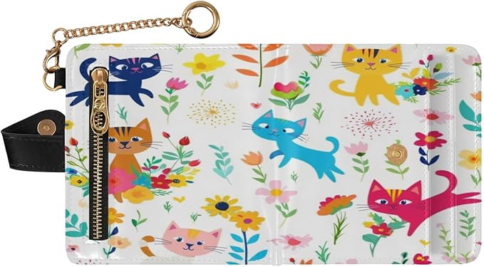 Beautifully printed Ladies premium foldable wallet Unique Minimalist PU leather wallet for Girls Ladies Handbag