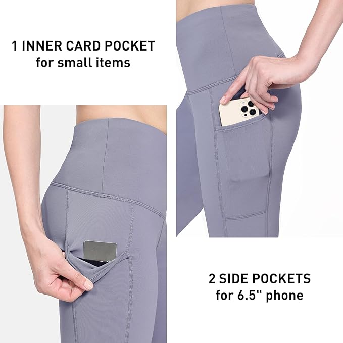 baleaf Winter Clothing Women Leggings Fleece Lined Tights Thermal Warm Thick Cold Weather Gear 1 Pockets