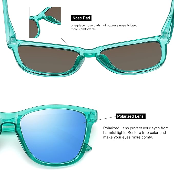 MEETSUN Polarized Sunglasses for Women Men Trendy Classic Retro Designer Style