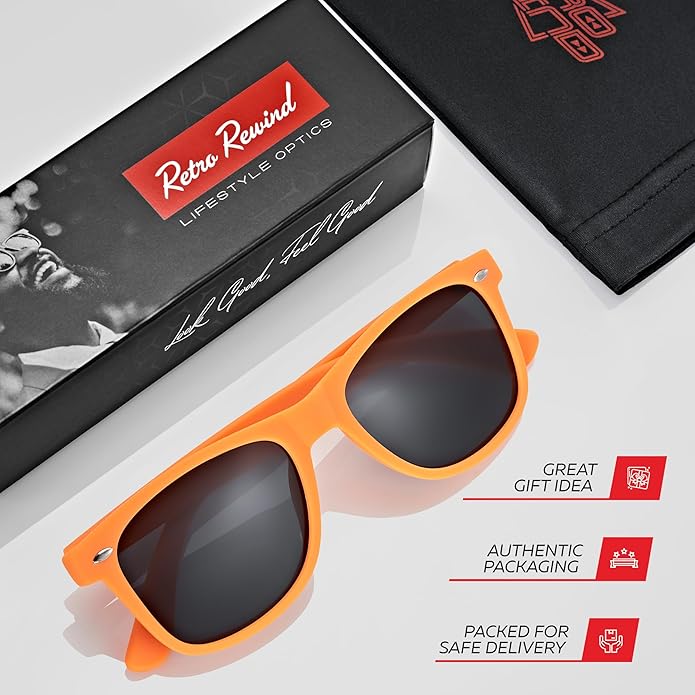 Retro Rewind Polarized Sunglasses for Men and Women - UV Protection Classic Sun Glasses