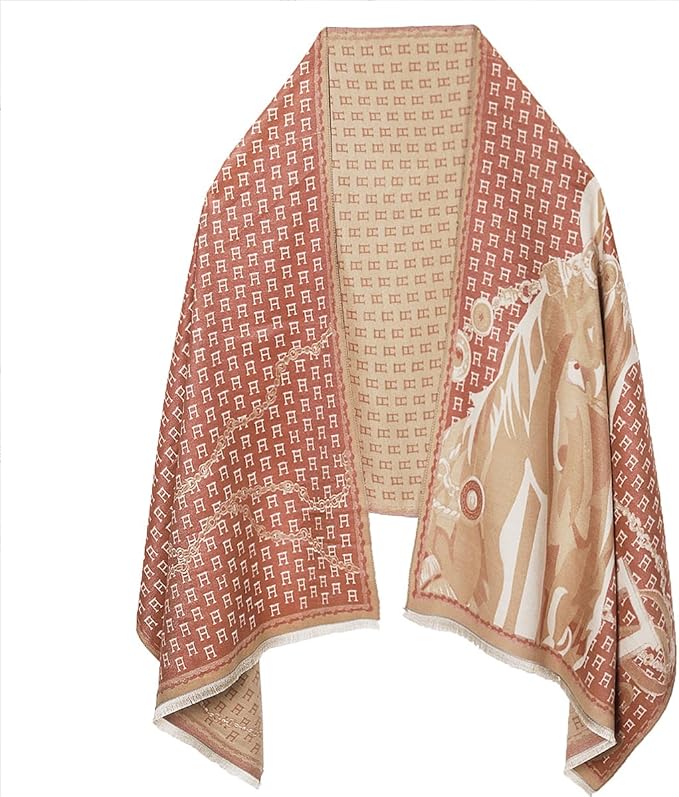 EXTREE Scarfs for Women Pashmina Silky Shawl Wrap for Evening Dressing Blanket Open Front Poncho Cape