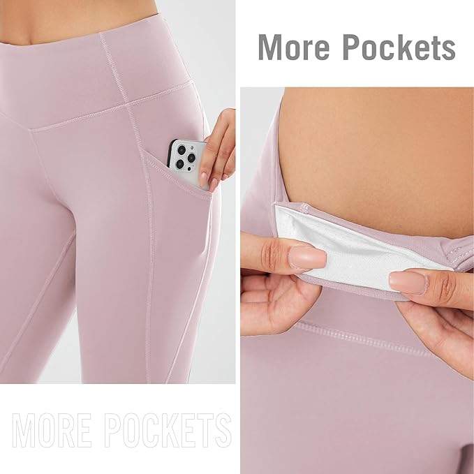 baleaf Winter Clothing Women Leggings Fleece Lined Tights Thermal Warm Thick Cold Weather Gear 1 Pockets