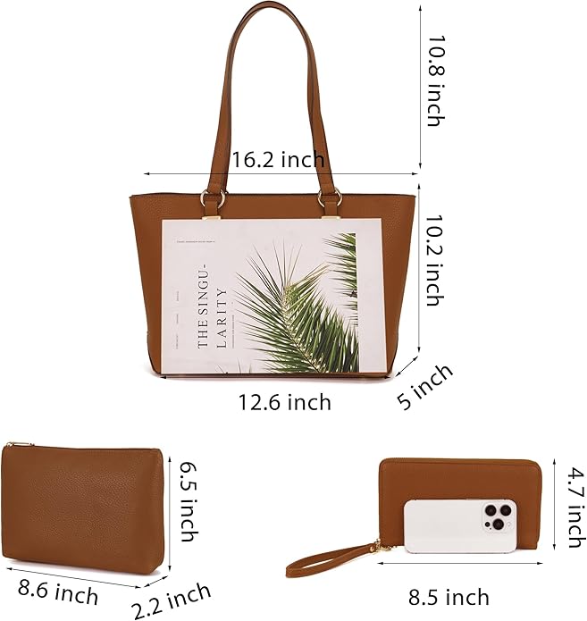 Purses And Wallets Set For Women Work Tote Satchel Handbags Shoulder Bag Top Handle Totes Purse With Matching Wallet
