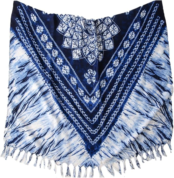 Yeieeo Boho Scarf for Women Lightweight Floral Printed Scarf Fall Winter Fashion Fringed Shawl