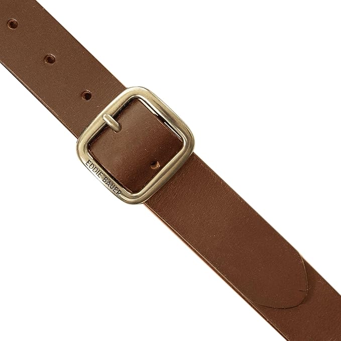 Eddie Bauer Women's Casual Leather Belts with Durable Metal Buckle
