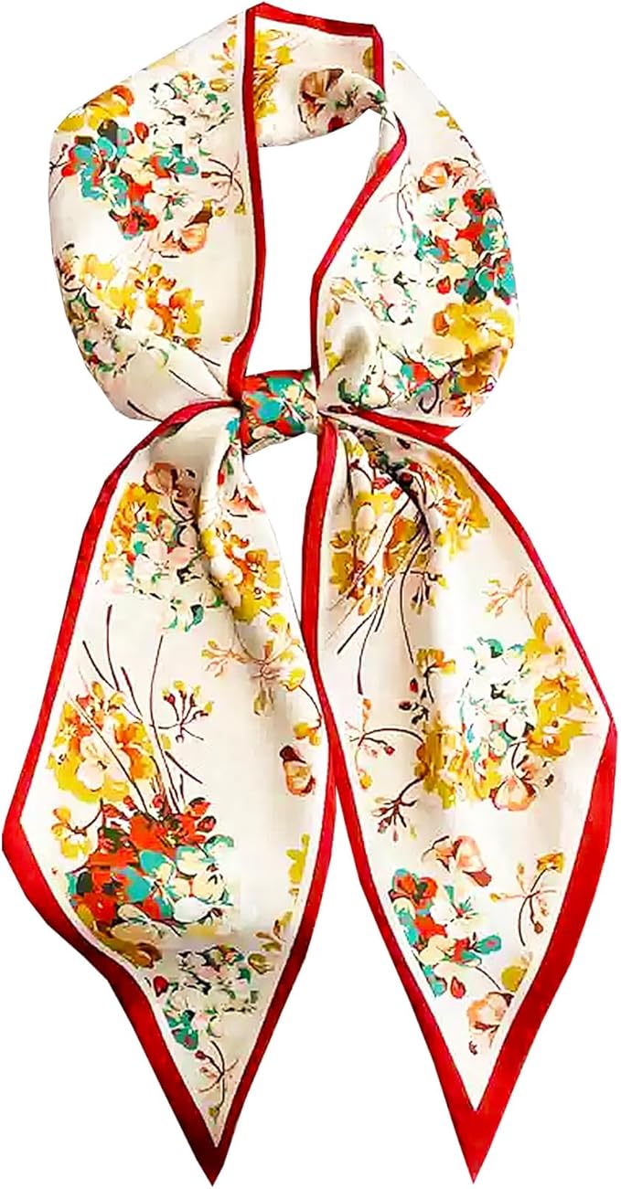Purse Scarf For Handbags Head Scarves For Women's Hair Bags Scarfs Long Skinny Scarves Fashion Silky