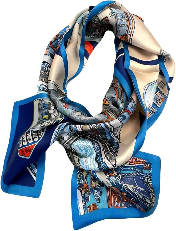 100% Mulberry Silk Ribbon Scarf for Hair Beach Head Wraps for Women Handbag accessories Necktie