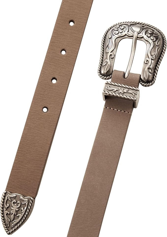 Lucky Brand Women's Western-Inspired Leather Belt | Classic | American Heritage | Casual | Vintage | Cowboy