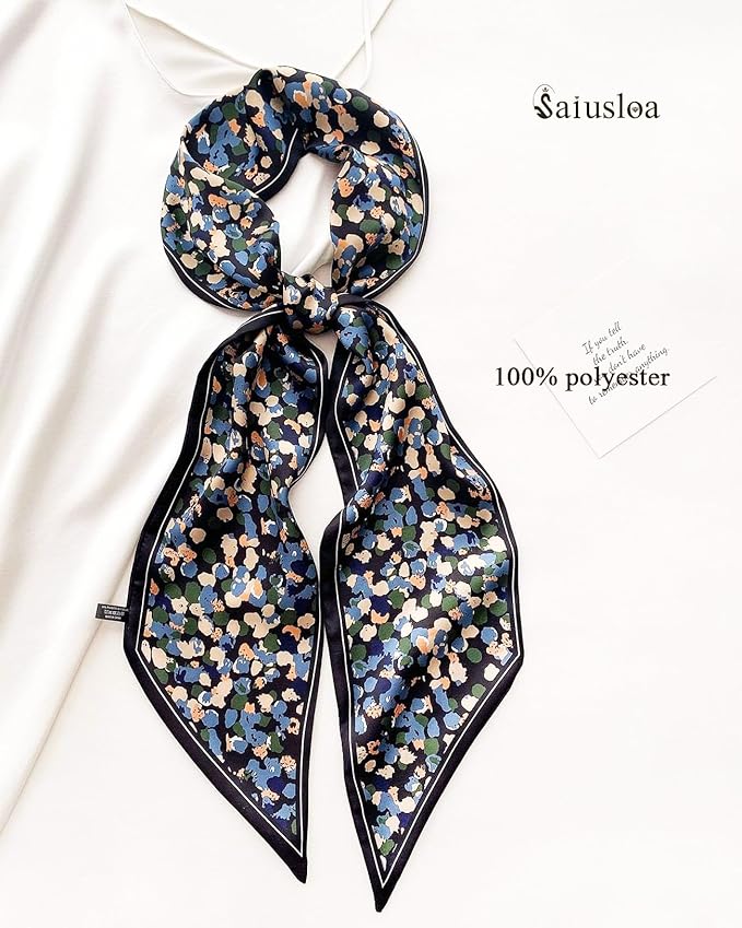Purse Scarf For Handbags Head Scarves For Women's Hair Bags Scarfs Long Skinny Scarves Fashion Silky