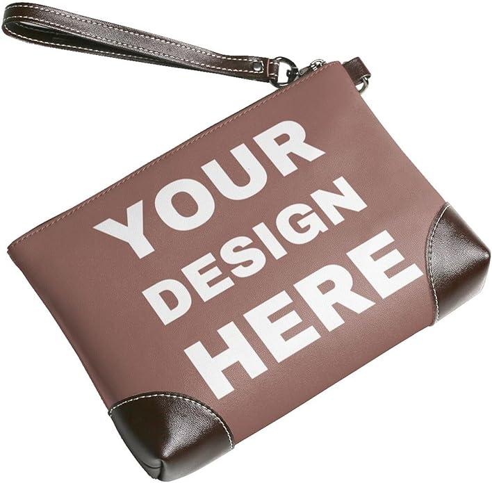 Custom Leather Wristlet Personalized Wallets For Women Men Wristlet Handbags Customized Clutch Purses For Women