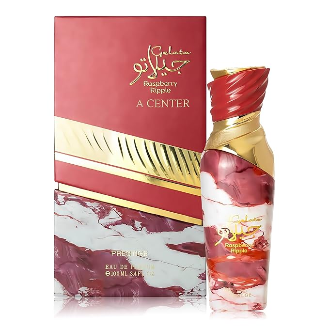 Gelato Paspberry Ripple Women's Perfume 3.4 Fl Oz Eau de Parfum - Vanilla, Moss, Caramel,Magnolia Fressia & Strawberry Luxury Scent with 24H Long Lasting Fragrance