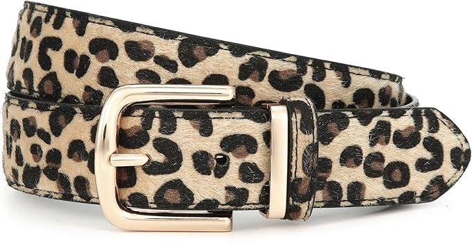 HOTWILL Women Suede Belt for Jeans Dresses Fashion Chunky Ladies Waist Belts with Gold Buckle