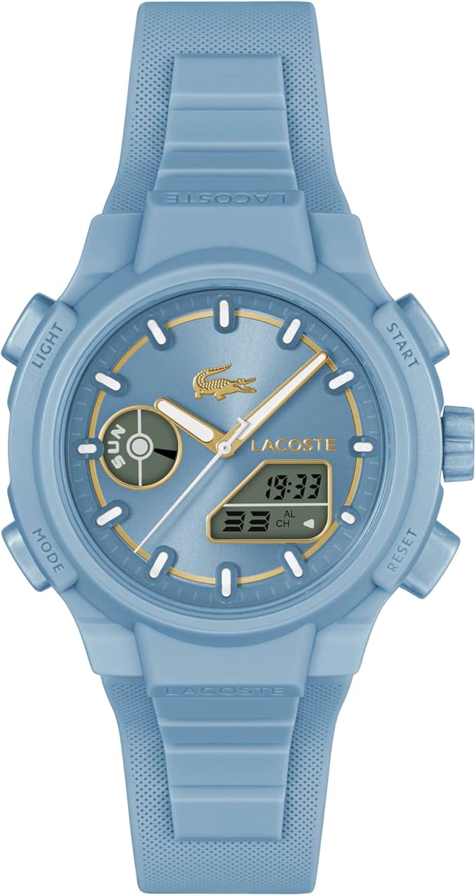 Lacoste LC33 Women's Analog Digital Watch, Silicone Strap, Contemporary, Sporty - Premium Fashion Timepiece - Gift for Her, 40mm