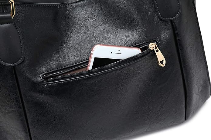 Women Tote Bag Handbags PU Leather Fashion Hobo Shoulder Bags with Adjustable Shoulder Strap