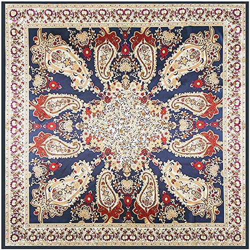 YOUR SMILE Silk Like Scarf Women's Fashion Pattern Large Square Satin Headscarf Headdress