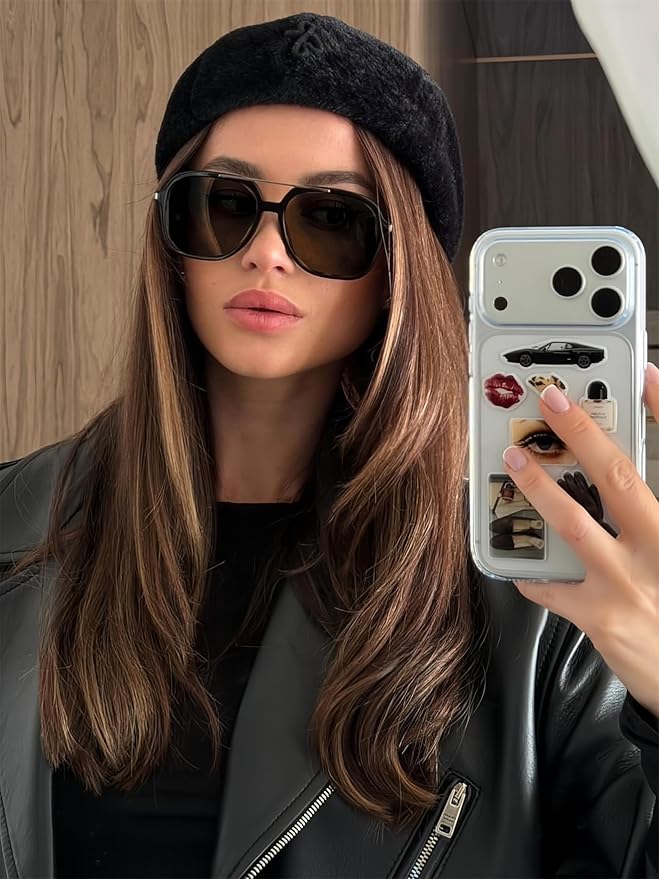 Retro Aviator Sunglasses for Women Men 2026 Square Top Bar Sun Glasses Sunnies 70s Lightweight Shades