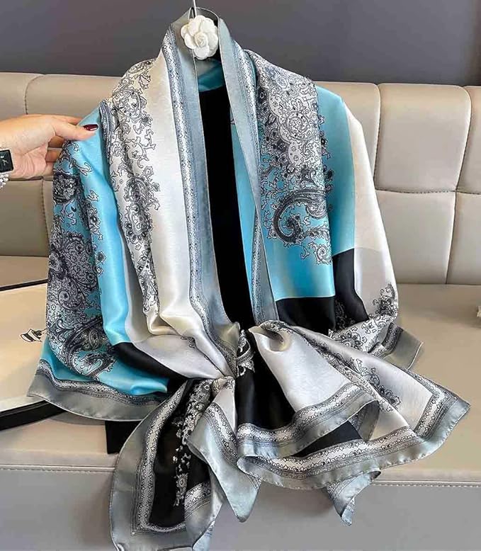 Xyueanlo Scarfs for Women Lightweight Scarves Fashion Print Floral Pattern Head Scarf Wraps Shawls