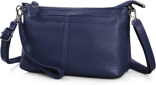 befen Genuine Leather Wristlet Clutch Wallet Purses Small Crossbody Bags for Women with RFID Blocking Card Slots