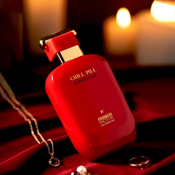 French Factor Chillpill Seraphina Women’s Perfume – Premium Long-Lasting Eau de Parfum, 100ml (3.3 fl oz) – Elegant Floral Fruity Fragrance for All-Day Wear