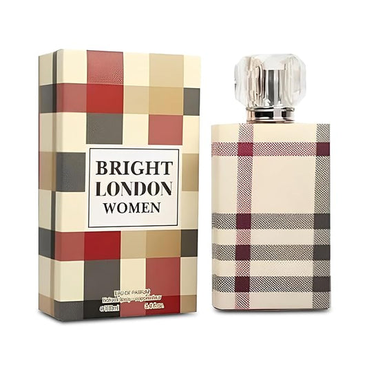 Bright London Women Perfume Long Lating Eau De Parfum–Fresh And Trendy Natural Spray Fragrance For Effortless Chic 3.4 Fl Oz For Daily Used