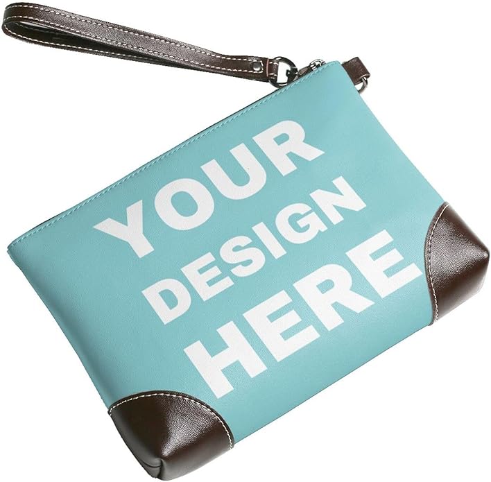 Custom Leather Wristlet Personalized Wallets For Women Men Wristlet Handbags Customized Clutch Purses For Women