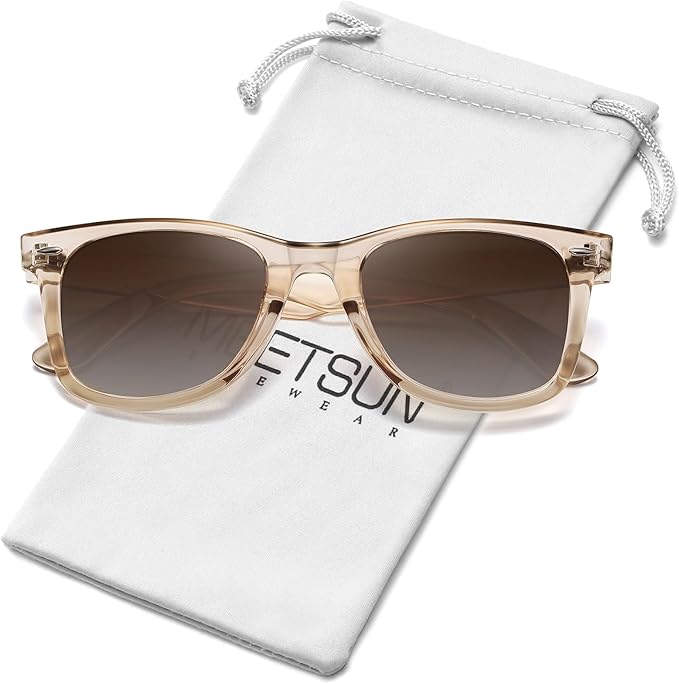 MEETSUN Polarized Sunglasses for Women Men Classic Retro Square Frame Driving Sun Glasses UV Protection
