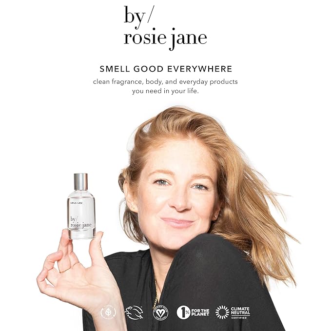 By Rosie Jane Travel Perfume Spray (Lake) - Clean Perfume for Women - Non-Toxic Body Mist with Notes of Vanilla, Lakeside Lemon & Soft Cedar - Paraben, Sulfate & Phthalate Free (10ml)