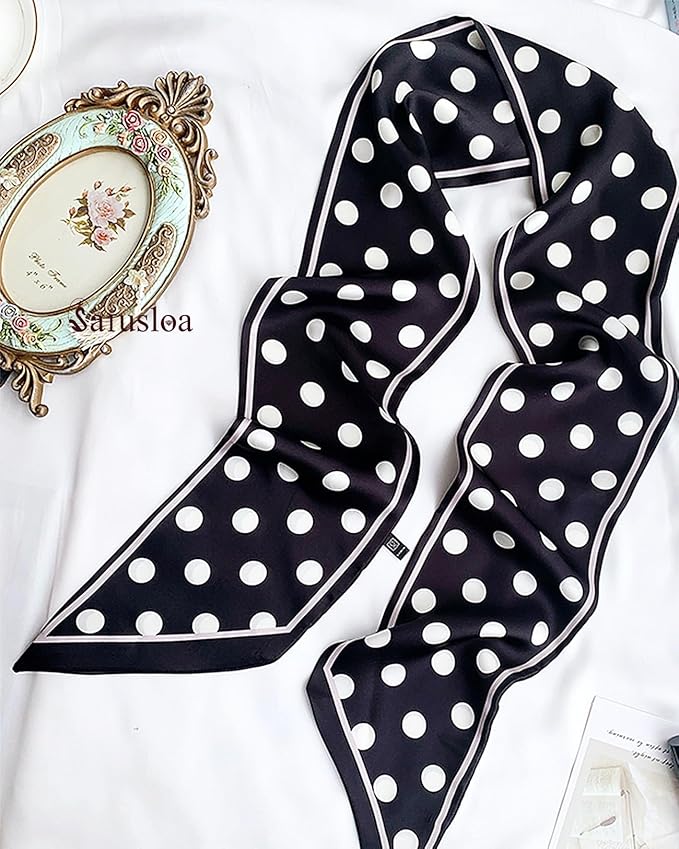 Purse Scarf For Handbags Head Scarves For Women's Hair Bags Scarfs Long Skinny Scarves Fashion Silky