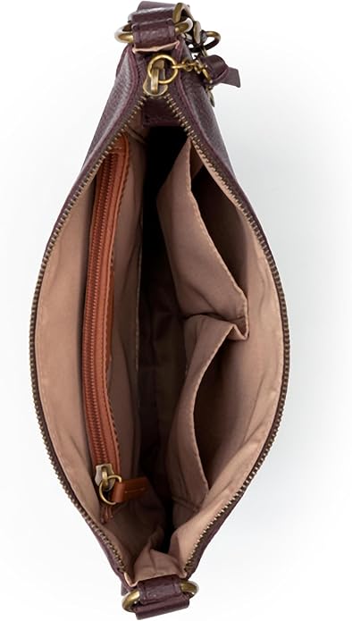 The Sak Lucia Crossbody Bag in Leather, Convertible Purse with Adjustable Strap