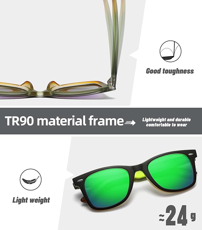 MEETSUN Polarized Sunglasses for Women Men Classic Retro Square Frame Driving Sun Glasses UV Protection