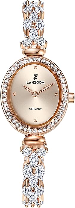 LANZOOM Retro Women's Quartz Watch - Stainless Steel case,Gold Filled, Ideal Gift for Holidays and Special Occasions.