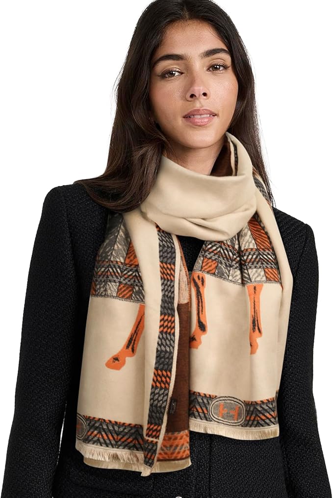 EXTREE Scarfs for Women Pashmina Silky Shawl Wrap for Evening Dressing Blanket Open Front Poncho Cape