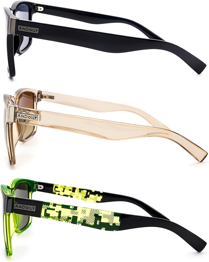 ANDOILT Sport Polarized Square Sunglasses