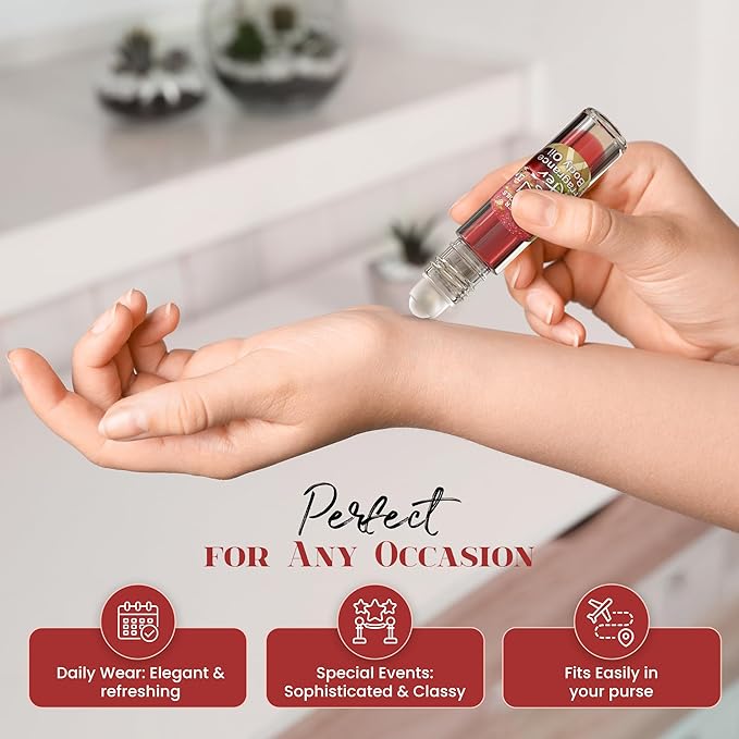 Candy Apples In Winter Perfume Fragrance Body Oil, Candy Apple and Orange, Long Lasting, Travel Size