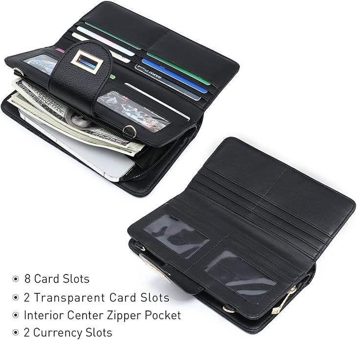 MKP COLLECTION Women Small Crossbody Shoulder Bag Zip Wallet Purse Handbags Clutch Credit Card Holder with Chain Strap