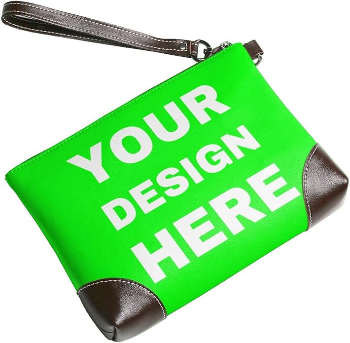 Custom Leather Wristlet Personalized Wallets For Women Men Wristlet Handbags Customized Clutch Purses For Women