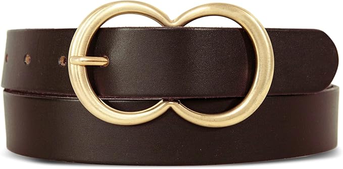 Lucky Brand Women's Fashion Leather Belt | Stylish | Trend | Classic | Modern | Jean | Pant | Skirt | Dress