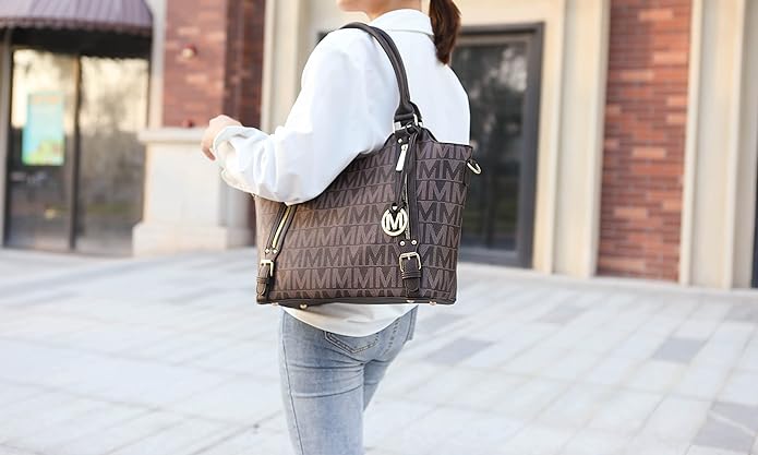 MKF Collection Tote Bag for Women Vegan Leather Shoulder Bag – Top-Handle Purse, Ladies Handbag by Mia K