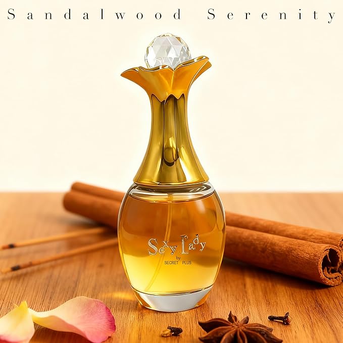 SEXY LADY-SECRET PLUS EDP Perfume for Women, Grapefruit & Jasmine Scent, Long Lasting Floral Fragrance, Cologne for Daily Use, 3.4 Fl Oz