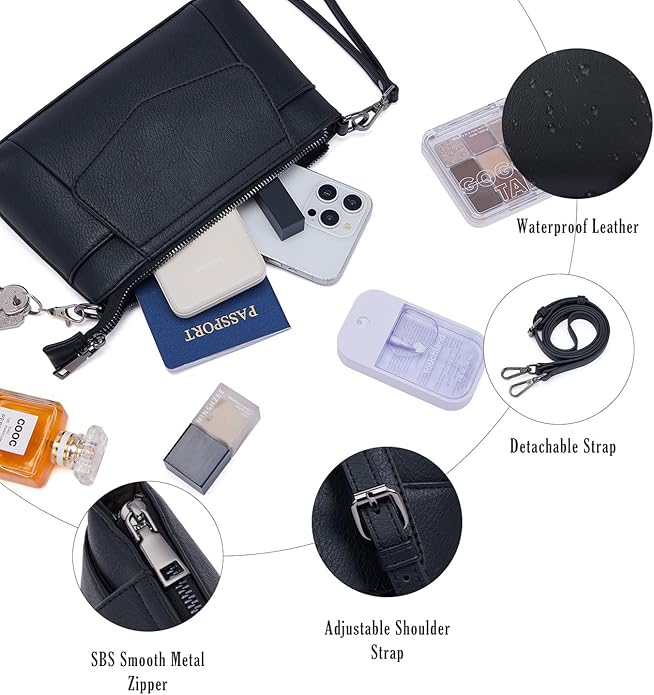 Small Crossbody Bags for Women, Cell Phone Bag Mini Over Wristlets Handbag Wallet Purse with Card Slots