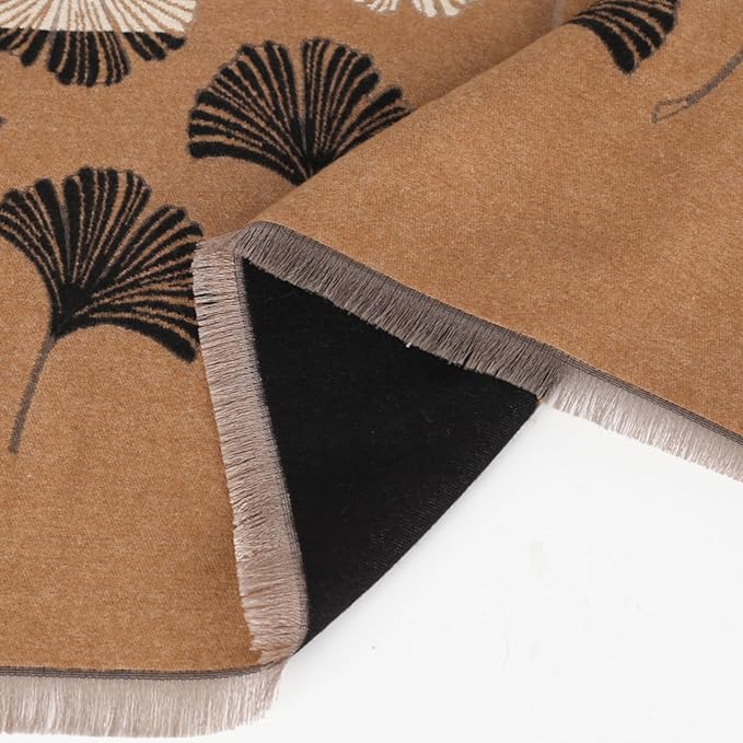 EXTREE Scarfs for Women Pashmina Silky Shawl Wrap for Evening Dressing Blanket Open Front Poncho Cape