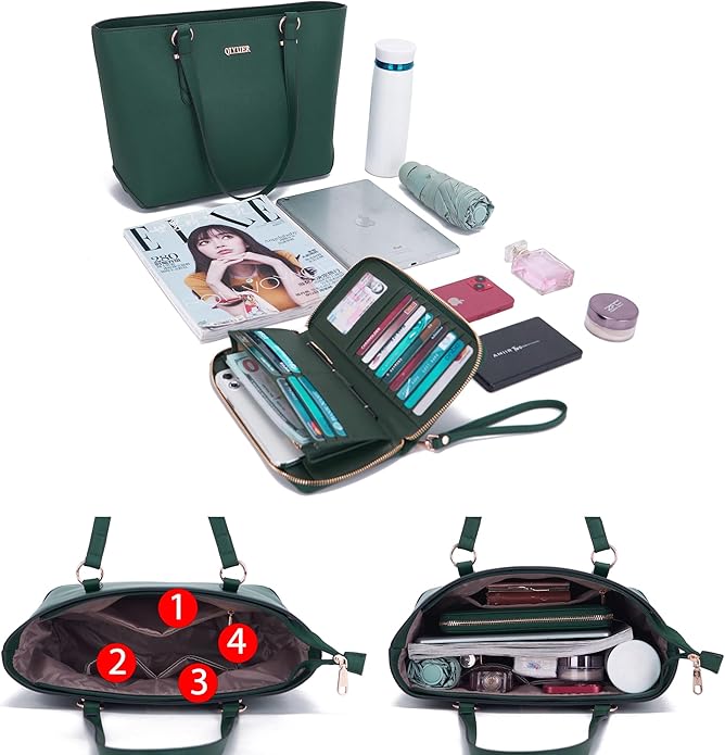 Purses And Wallets Set For Women Work Tote Satchel Handbags Shoulder Bag Top Handle Totes Purse With Matching Wallet