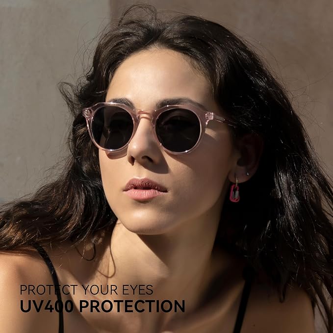 ZENOTTIC Vintage Round Polarized Sunglasses for Men Women UV400 Protection
